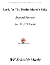 Lord, for Thy Tender Mercy's Sake SAB choral sheet music cover